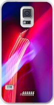 Samsung Galaxy S5 Hoesje Transparant TPU Case - Light Show #ffffff