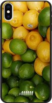 iPhone Xs Max Hoesje TPU Case - Lemon & Lime #ffffff