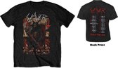 Slayer Heren Tshirt -2XL- Hellthrone European Tour 2018 Zwart