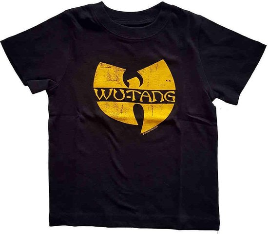 WuTang Clan - Logo Kinder T-shirt - Kids tm 4 jaar - Zwart