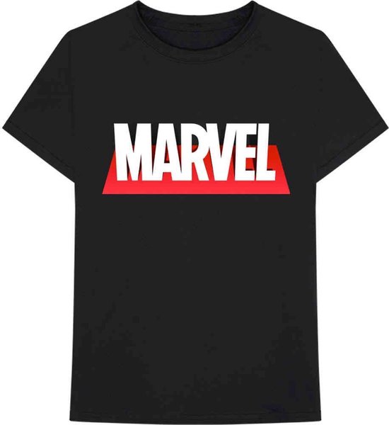 Marvel - Out The Box Logo Heren T-shirt - M - Zwart
