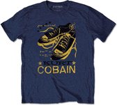 Kurt Cobain Kinder Tshirt -Kids tm 14 jaar- Laces Blauw