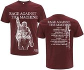 Rage Against The Machine Heren Tshirt -XL- BOLA Album Cover Rood