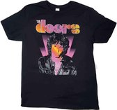 Tshirt Homme The Doors - S- Jim Beam Zwart