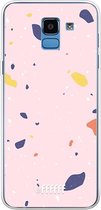 Samsung Galaxy J6 (2018) Hoesje Transparant TPU Case - Terrazzo N°8 #ffffff