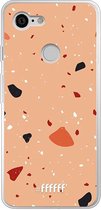 Google Pixel 3 Hoesje Transparant TPU Case - Terrazzo N°5 #ffffff