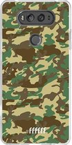 LG V20 Hoesje Transparant TPU Case - Jungle Camouflage #ffffff