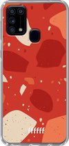 Samsung Galaxy M31 Hoesje Transparant TPU Case - Terrazzo N°4 #ffffff