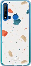 Huawei P20 Lite (2019) Hoesje Transparant TPU Case - Terrazzo N°3 #ffffff