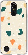 LG K10 (2017) Hoesje Transparant TPU Case - Terrazzo N°1 #ffffff