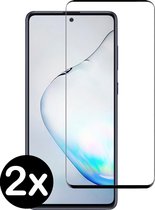 Samsung Galaxy Note 10 Lite Screenprotector Tempered Glass - 2 PACK