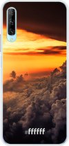 Huawei P Smart Pro Hoesje Transparant TPU Case - Sea of Clouds #ffffff
