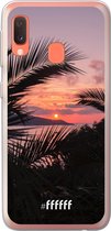 Samsung Galaxy A20e Hoesje Transparant TPU Case - Pretty Sunset #ffffff