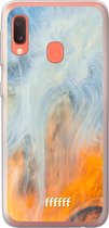 Samsung Galaxy A20e Hoesje Transparant TPU Case - Fire Against Water #ffffff