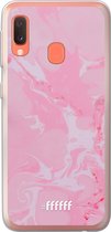 Samsung Galaxy A20e Hoesje Transparant TPU Case - Pink Sync #ffffff