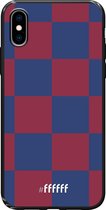 6F hoesje - geschikt voor iPhone X -  TPU Case - FC Barcelona #ffffff