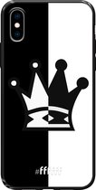 6F hoesje - geschikt voor iPhone X -  TPU Case - Chess #ffffff