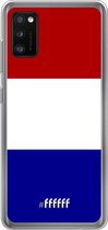 Samsung Galaxy A41 Hoesje Transparant TPU Case - Nederlandse vlag #ffffff