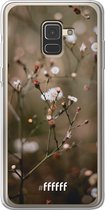 Samsung Galaxy A8 (2018) Hoesje Transparant TPU Case - Flower Buds #ffffff
