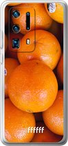 Huawei P40 Pro+ Hoesje Transparant TPU Case - Sinaasappel #ffffff