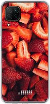 Huawei P40 Lite Hoesje Transparant TPU Case - Strawberry Fields #ffffff