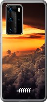 Huawei P40 Pro Hoesje Transparant TPU Case - Sea of Clouds #ffffff