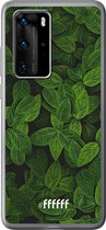 Huawei P40 Pro Hoesje Transparant TPU Case - Jungle Greens #ffffff