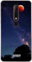 Nokia X6 (2018) Hoesje Transparant TPU Case - Full Moon #ffffff