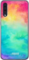 Samsung Galaxy A30s Hoesje Transparant TPU Case - Rainbow Tie Dye #ffffff