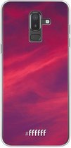 Samsung Galaxy J8 (2018) Hoesje Transparant TPU Case - Red Skyline #ffffff