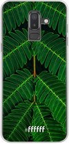 Samsung Galaxy J8 (2018) Hoesje Transparant TPU Case - Symmetric Plants #ffffff