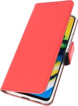 Booktype Telefoonhoesjes - Bookcase Hoesje - Wallet Case - Geschikt voor Oppo Find X2 Neo - Rood