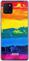 Samsung Galaxy Note 10 Lite Hoesje Transparant TPU Case - Rainbow Canvas #ffffff