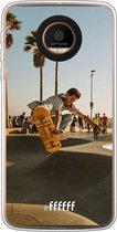 Motorola Moto Z Force Hoesje Transparant TPU Case - Let's Skate #ffffff