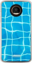 Motorola Moto Z Force Hoesje Transparant TPU Case - Blue Pool #ffffff