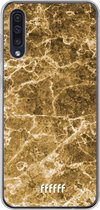Samsung Galaxy A50s Hoesje Transparant TPU Case - Gold Marble #ffffff