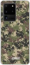 Samsung Galaxy S20 Ultra Hoesje Transparant TPU Case - Digital Camouflage #ffffff
