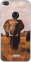 Huawei P8 Lite (2017) Hoesje Transparant TPU Case - Elephants #ffffff