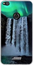 Huawei P8 Lite (2017) Hoesje Transparant TPU Case - Waterfall Polar Lights #ffffff