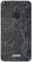 Huawei P8 Lite (2017) Hoesje Transparant TPU Case - Golden Glitter Marble #ffffff