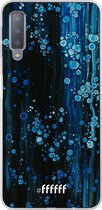 Samsung Galaxy A7 (2018) Hoesje Transparant TPU Case - Bubbling Blues #ffffff