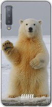 Samsung Galaxy A7 (2018) Hoesje Transparant TPU Case - Polar Bear #ffffff