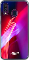 Samsung Galaxy A40 Hoesje Transparant TPU Case - Light Show #ffffff