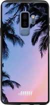 Samsung Galaxy S9 Plus Hoesje Transparant TPU Case - Sunset Palms #ffffff