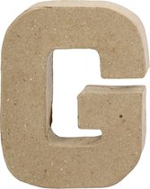 Letter, G, H: 10 cm, B: 7,7 cm, dikte 1,7 cm, 1 stuk