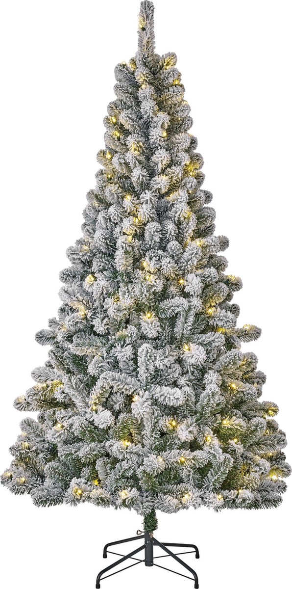 Black Box Trees Millington Kunstkerstboom met LED verlichting - H215 cm - frosted green