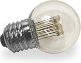 Led lamp Extra Warm wit | Heldere kap | 0,7 watt | E-27 fitting