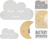 Wandlamp wolk - met afstandsbediening