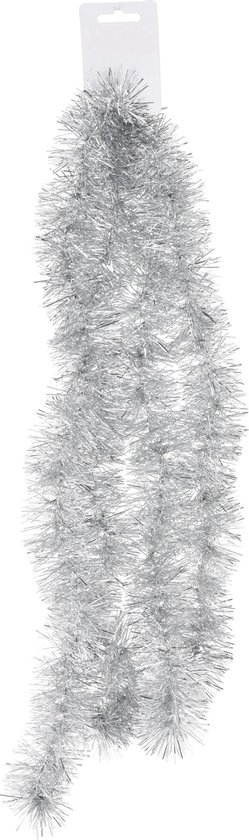 boog Dwars zitten Egoïsme 2x Kerstslingers zilver 200 cm - Guirlandes folie lametta - Zilveren  kerstboom... | bol.com