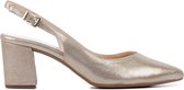 Peter Kaiser Dames Leren   Pumps / Schoenen -   hoogte 6 cm - 67503 met - Goud - Maat 36.5